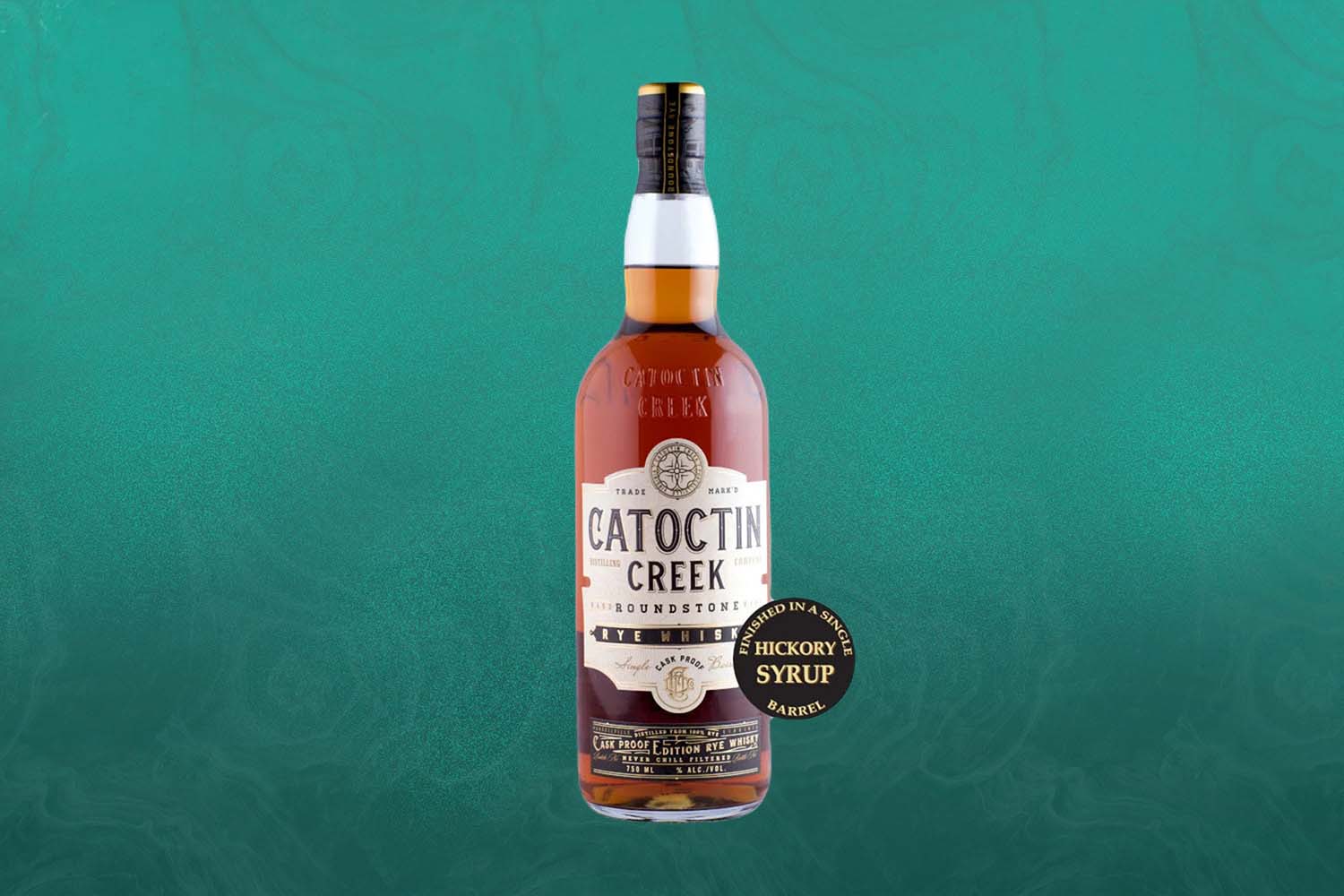 Catoctin Creek Roundstone Rye Cask Proof Hickory Finish