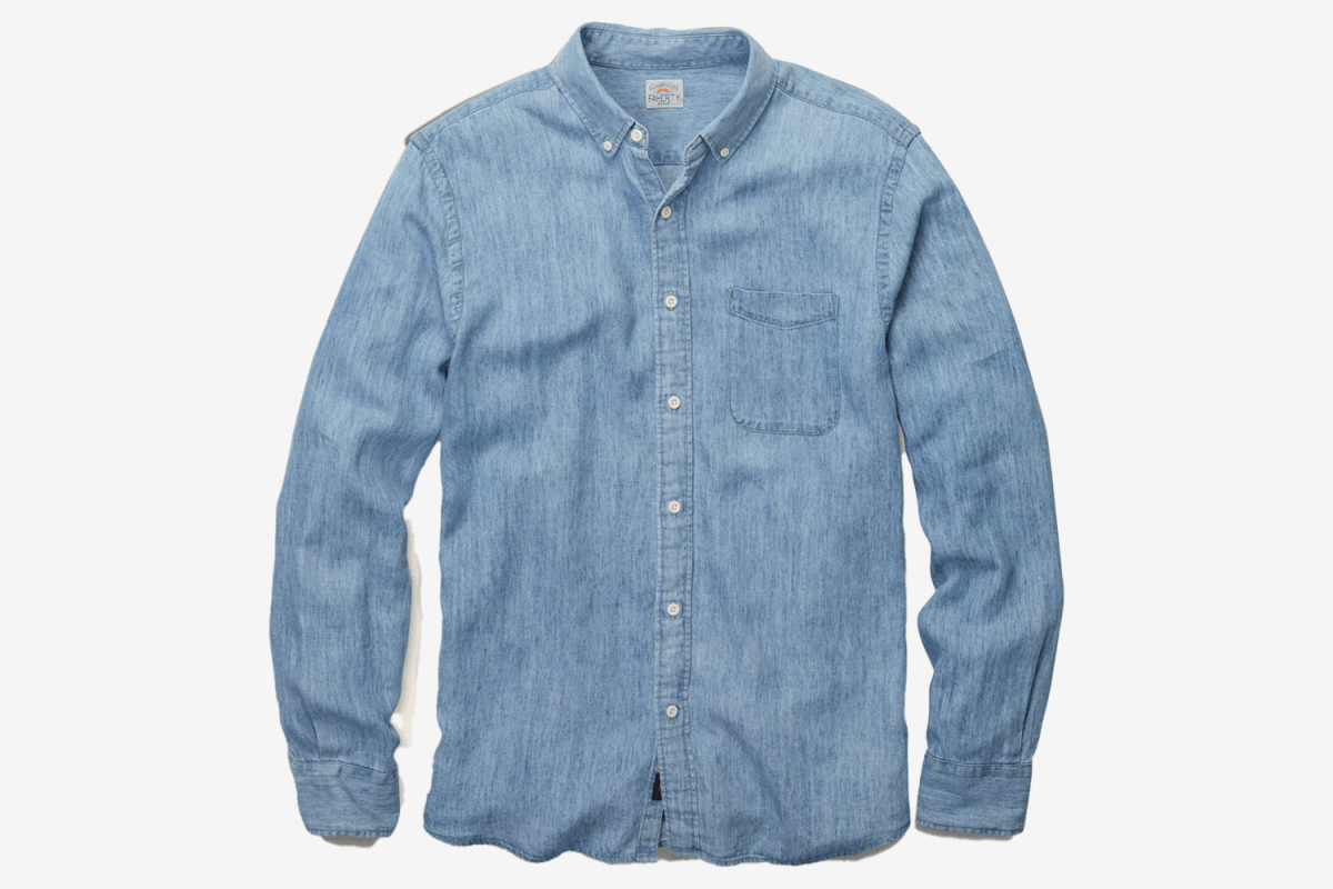 Faherty Tried & True Chambray Shirt