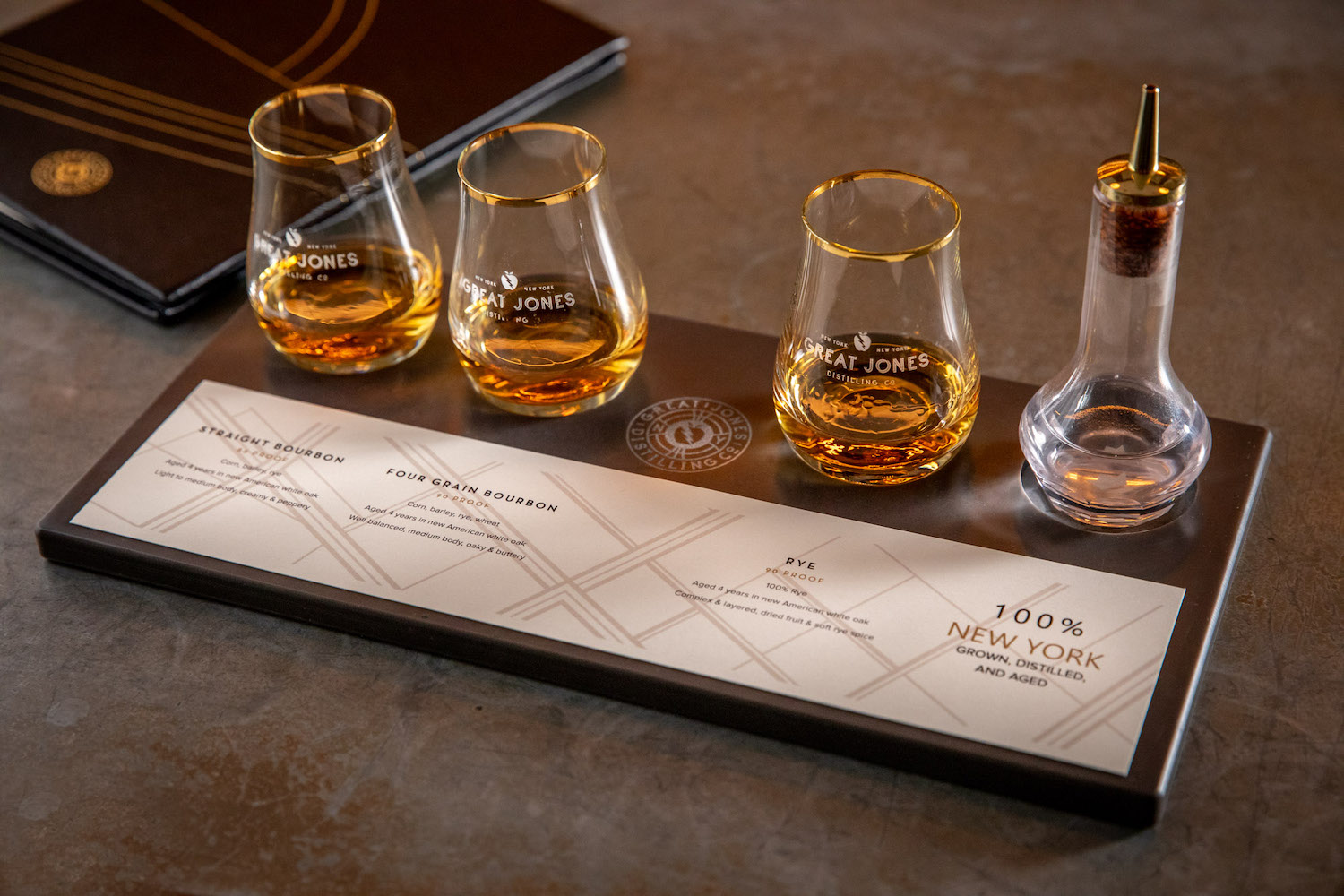 a flight at great jones distilling co.