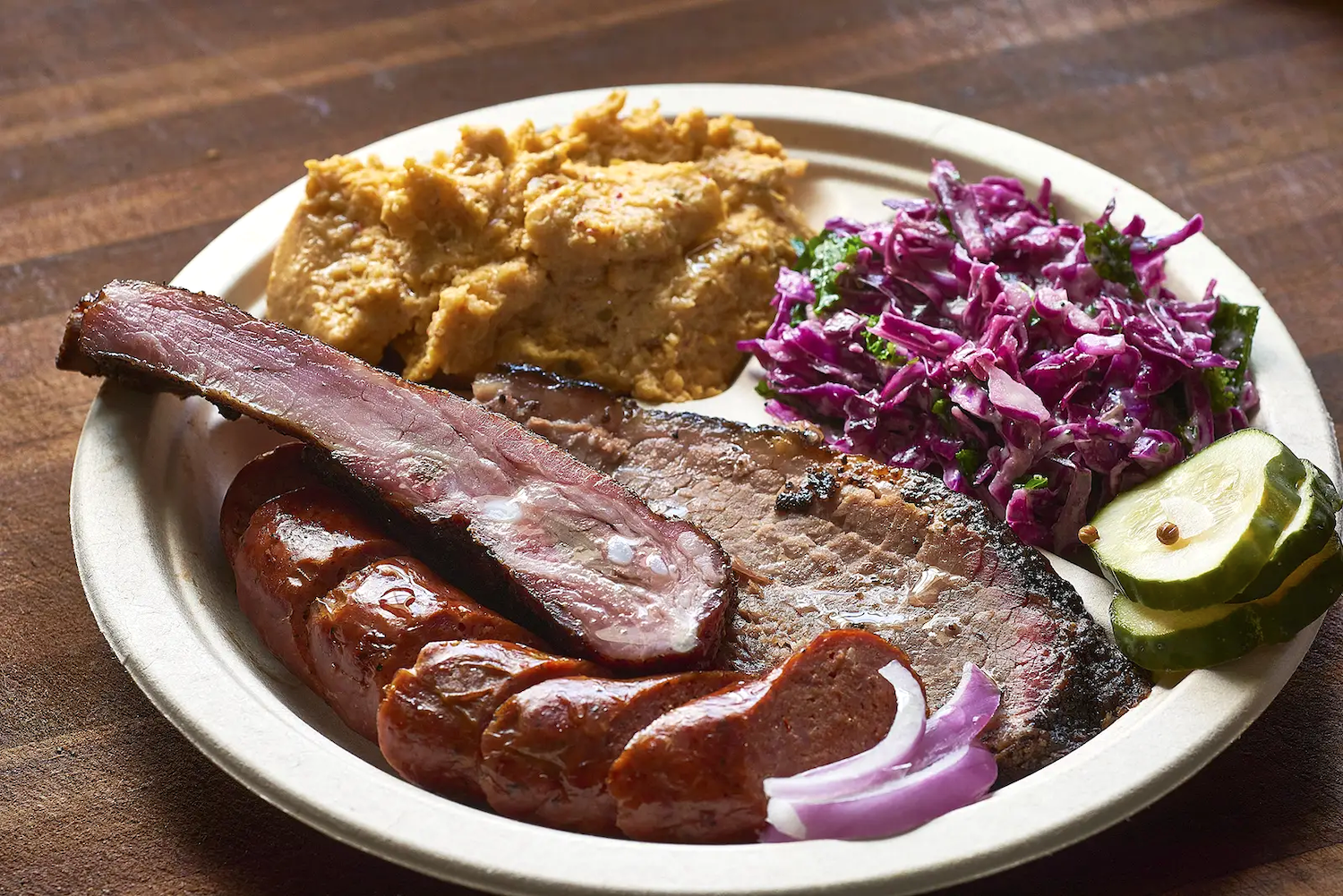 Plate with meat and other sides