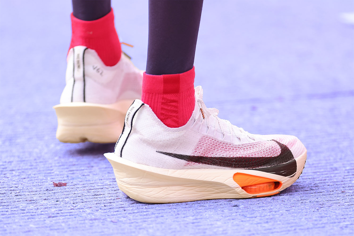 The Nike Alphafly 3 on a blue background