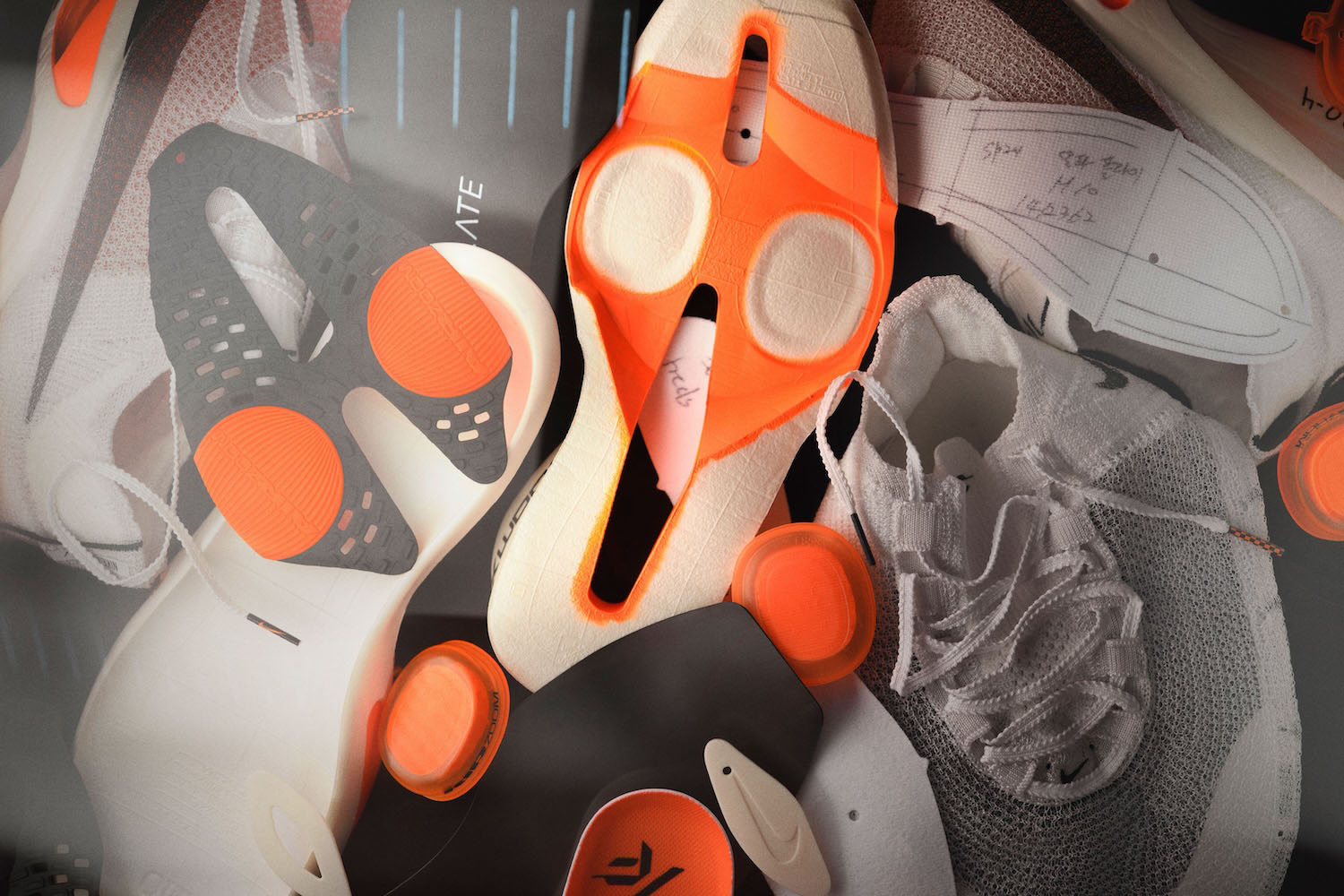 a stack of material used for the Nike Alphafly 3