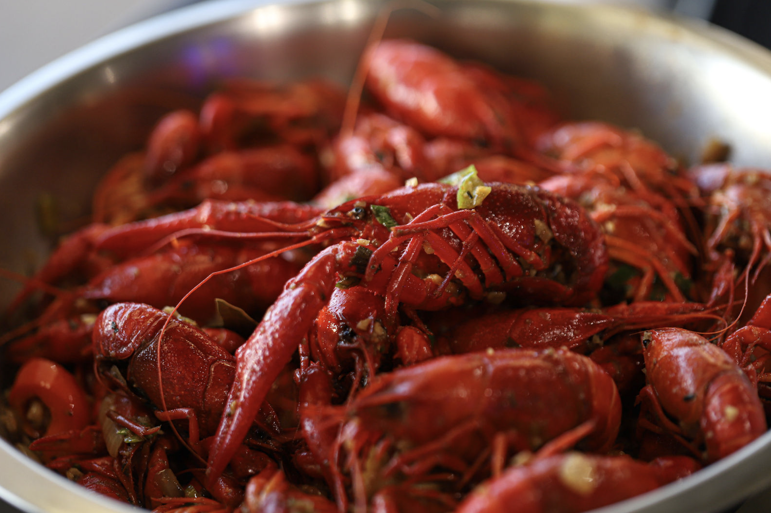 Bowl of crawfish