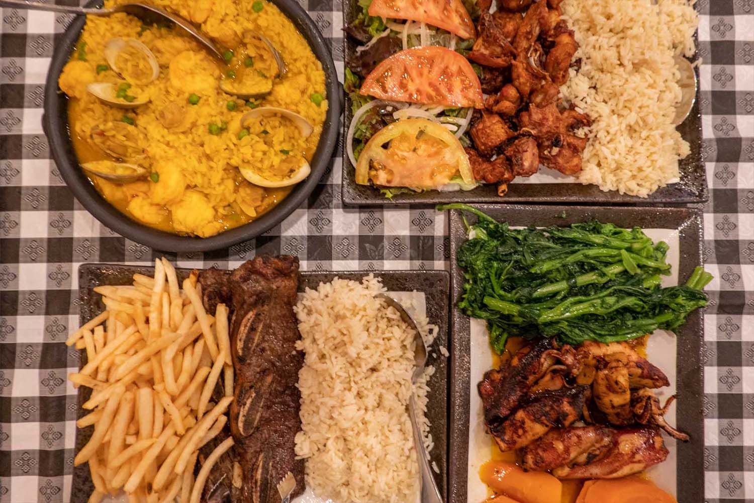 Portugese dishes at No Pao 100 Reservas Ironbound Newark