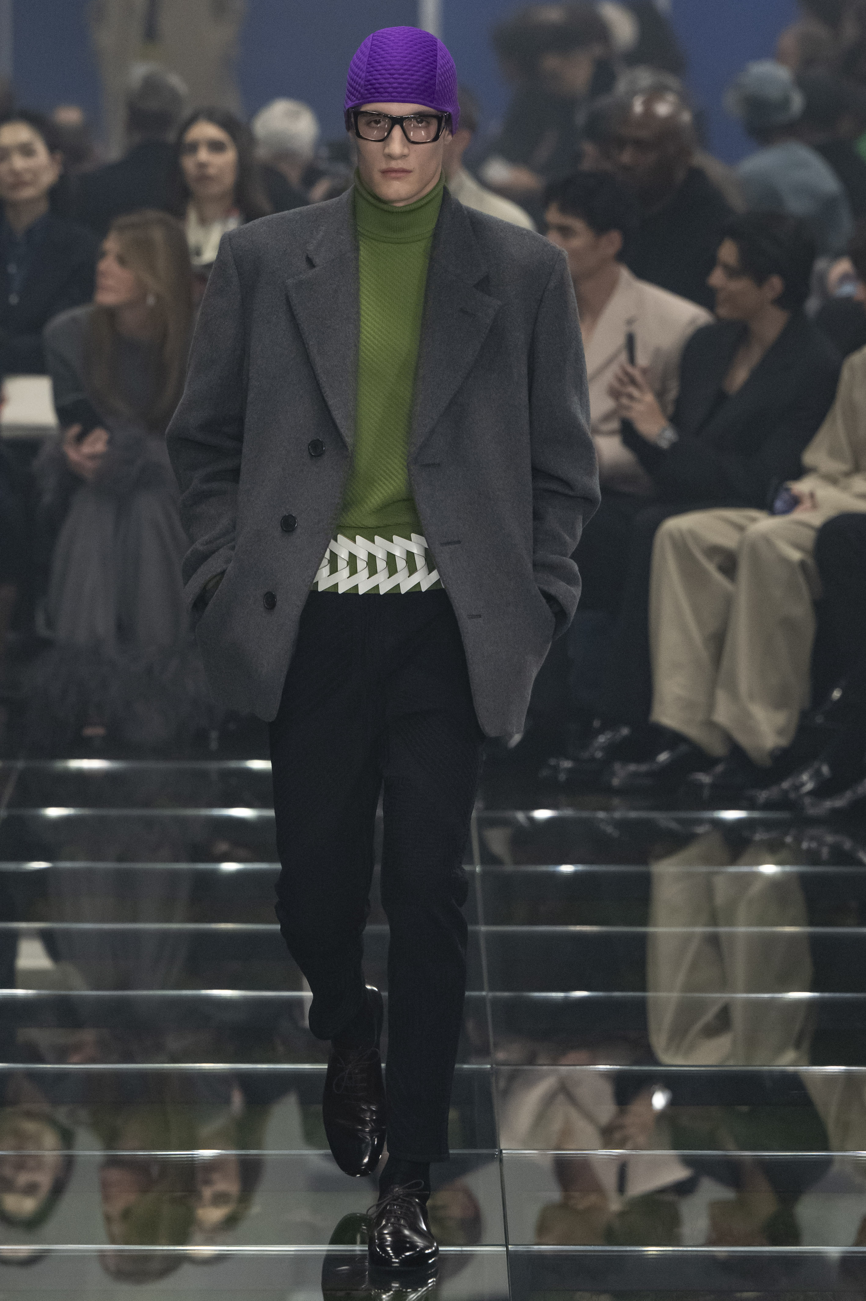 A model walks the runway during the Prada Ready to Wear Fall/Winter 2024-2025 fashion show