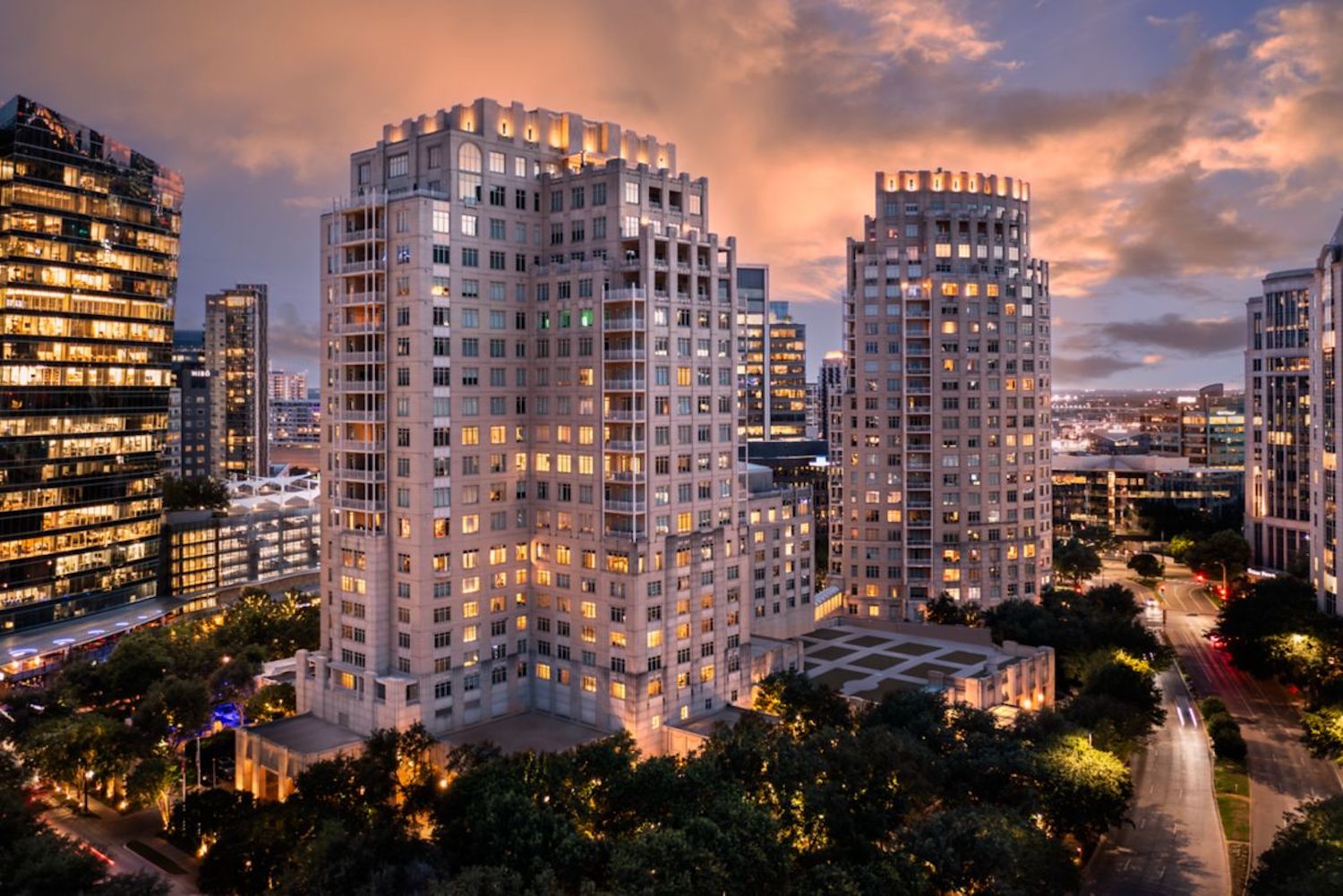 Exterior of the Ritz Carlton