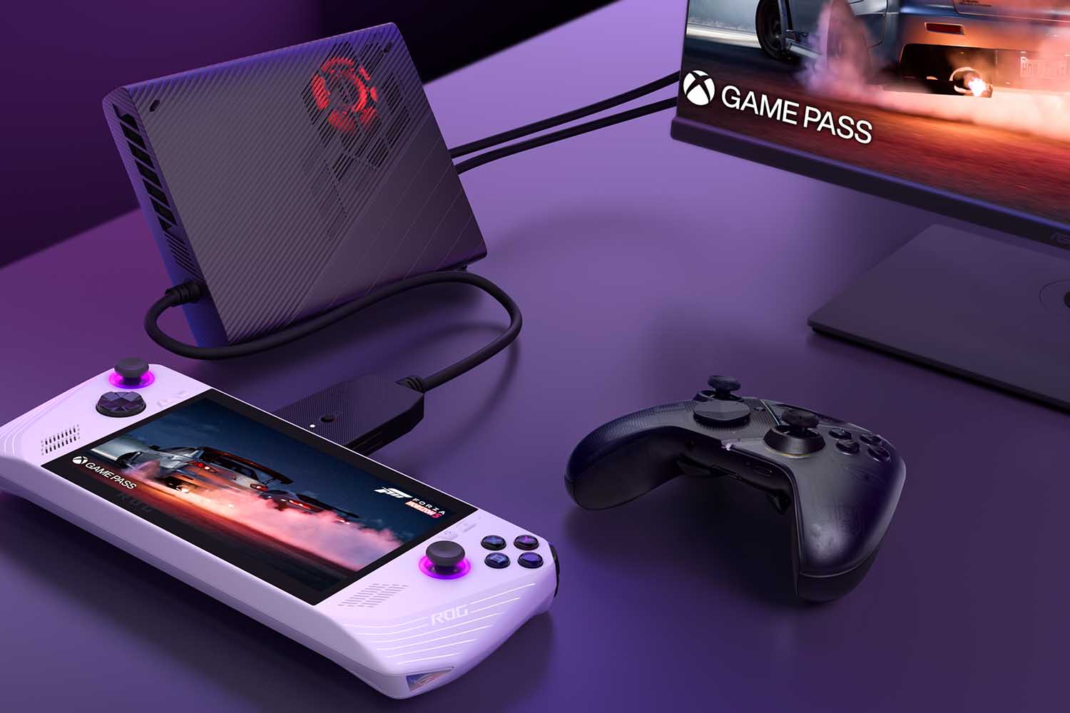 With additional peripherals, you can turn the ROG Ally into a more traditional console