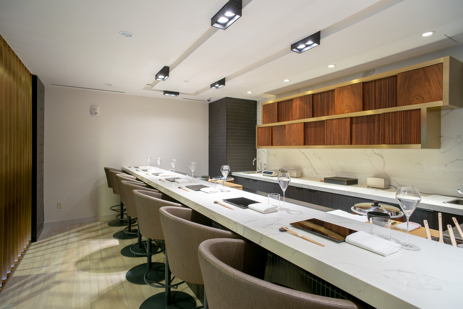 Interior of Sushi Nakazawa