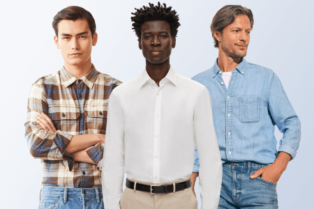 Todd Snyder Flannel' Hugo Boss white long sleeve button-up' Faherty Chambray shirt