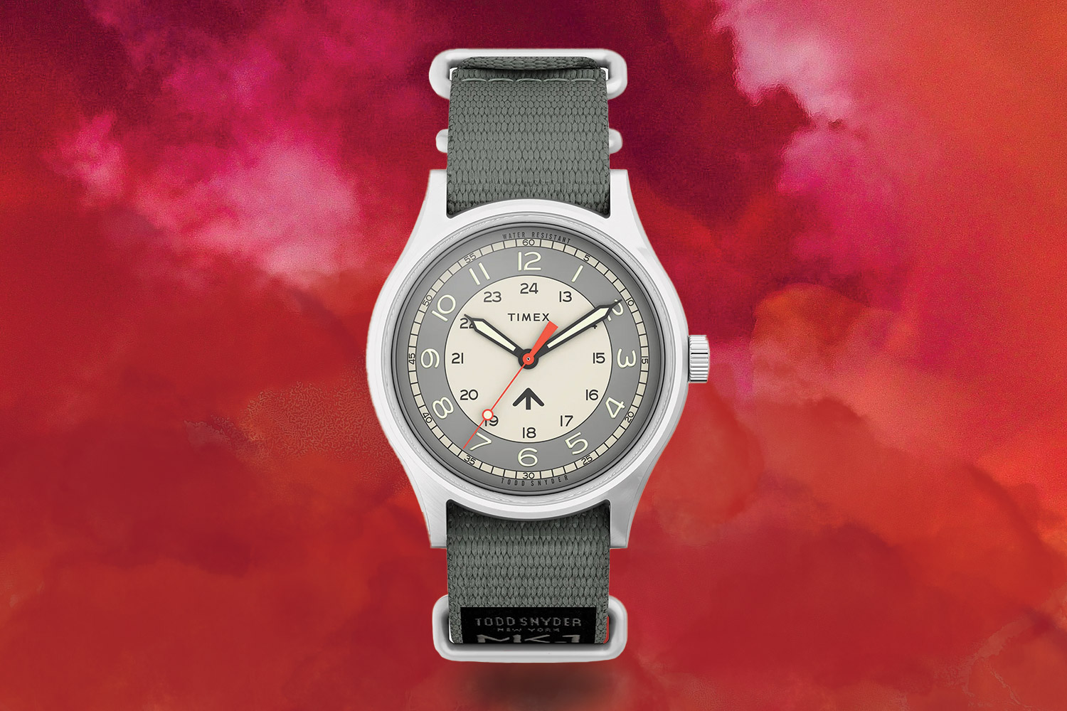 Gray and white Timex X Todd Snyder MK1 Jet Stream 