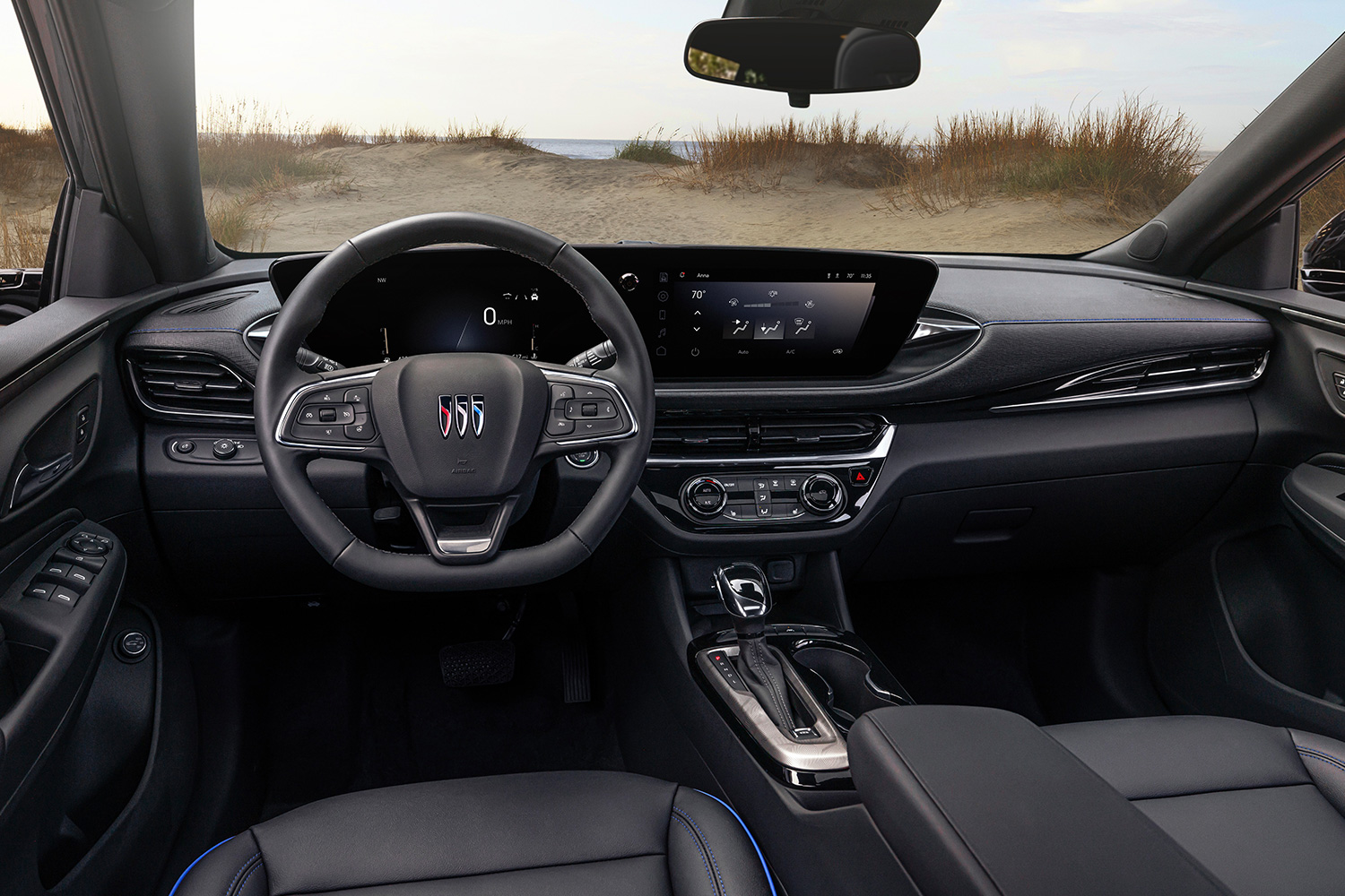 The dashboard and center console in the 2024 Buick Envista crossover