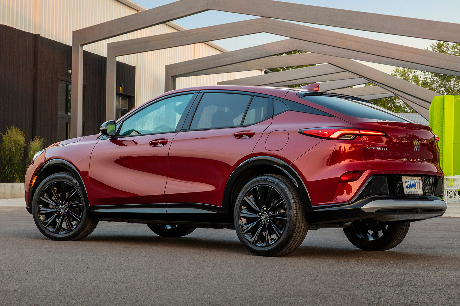 The side and rear end of the 2024 Buick Envista SUV