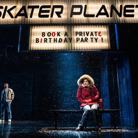 Actors Victoria Clark and Steven Boyer in the Broadway musical "Kimberly Akimbo," which is set to close on April 28, 2024.