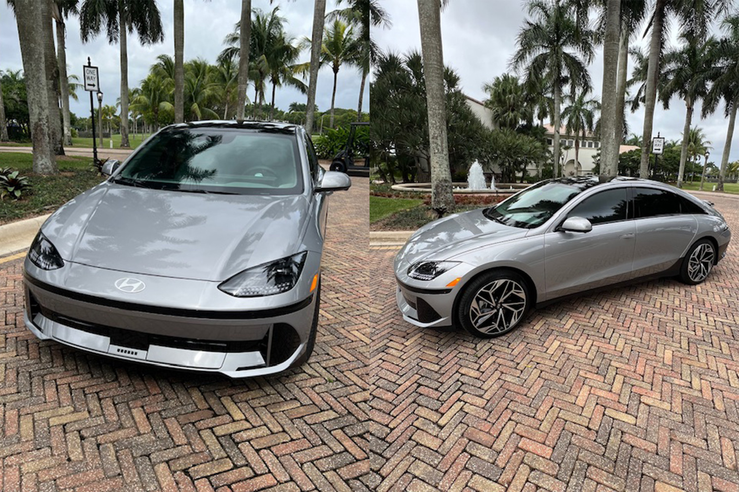 A Hyundai Ioniq 6 electric car in Florida