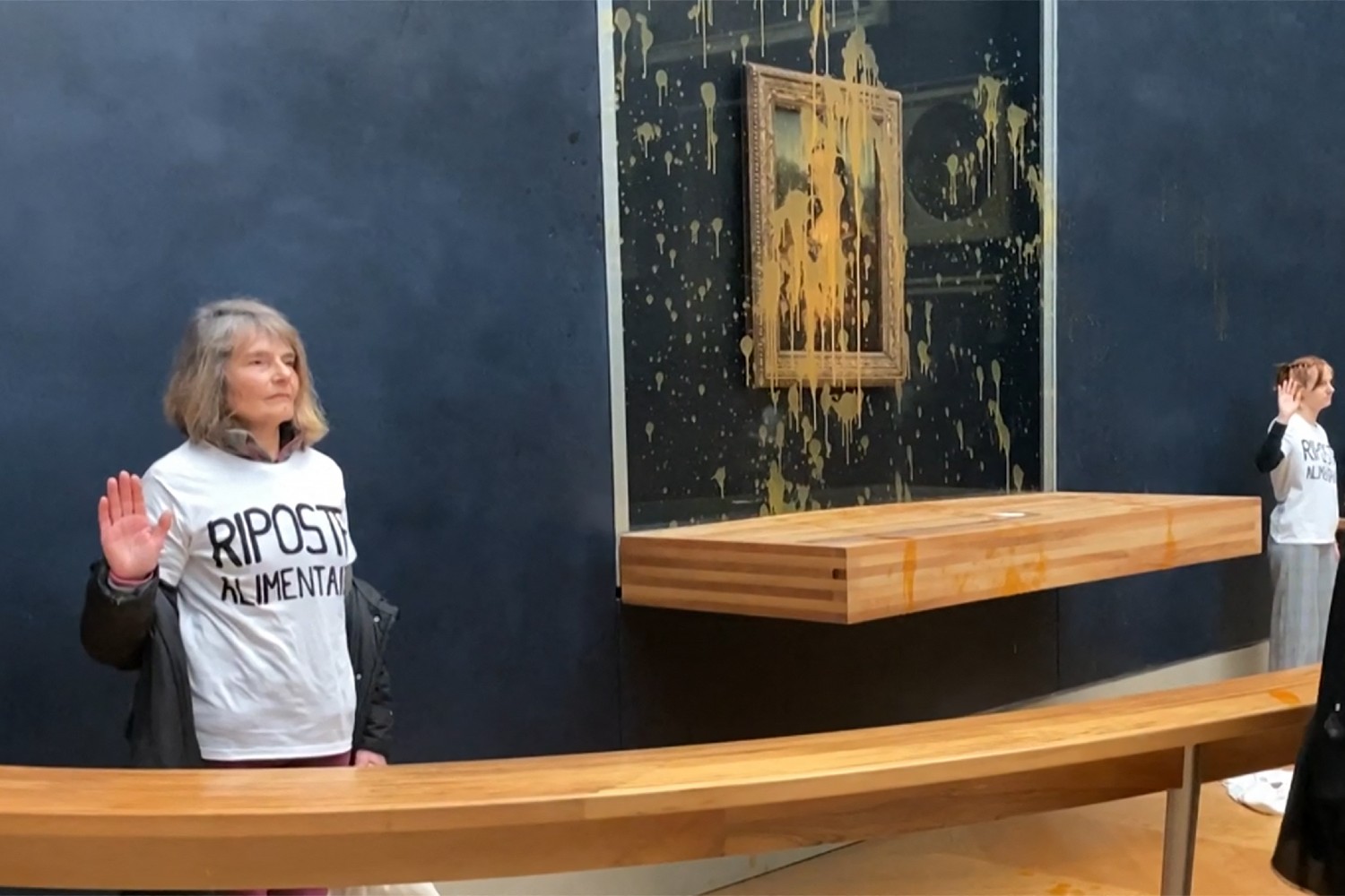 Mona Lisa protest