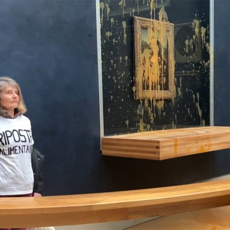Mona Lisa protest