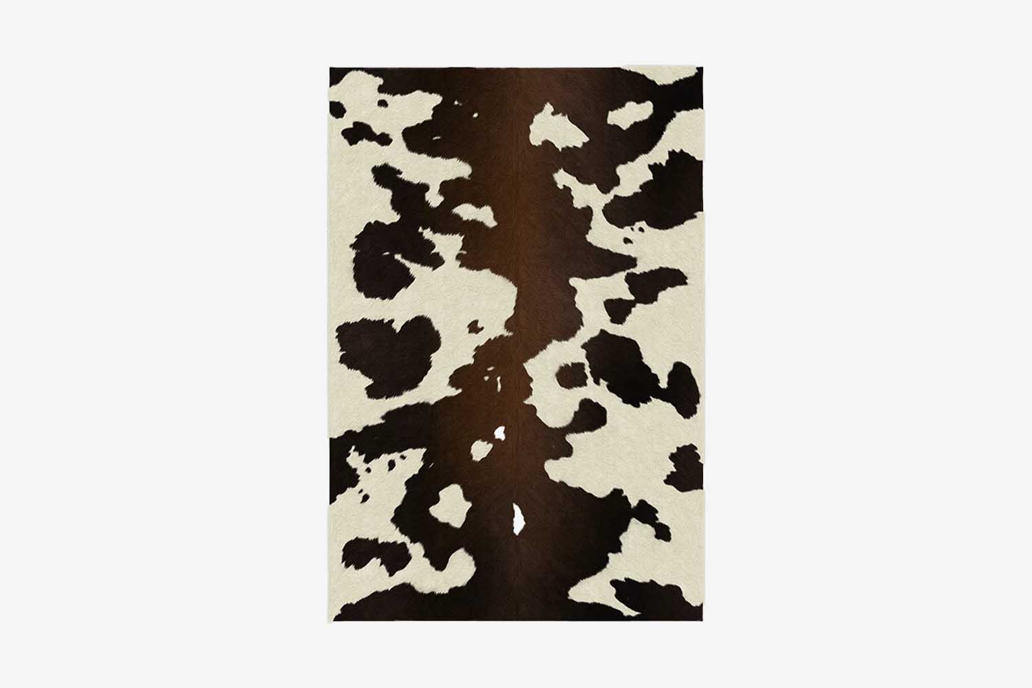 Ruggable Brown &amp; Black Faux Cowhide Rug