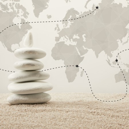 A map focused on wellness destinations, but these vacations redefine the term "wellness"
