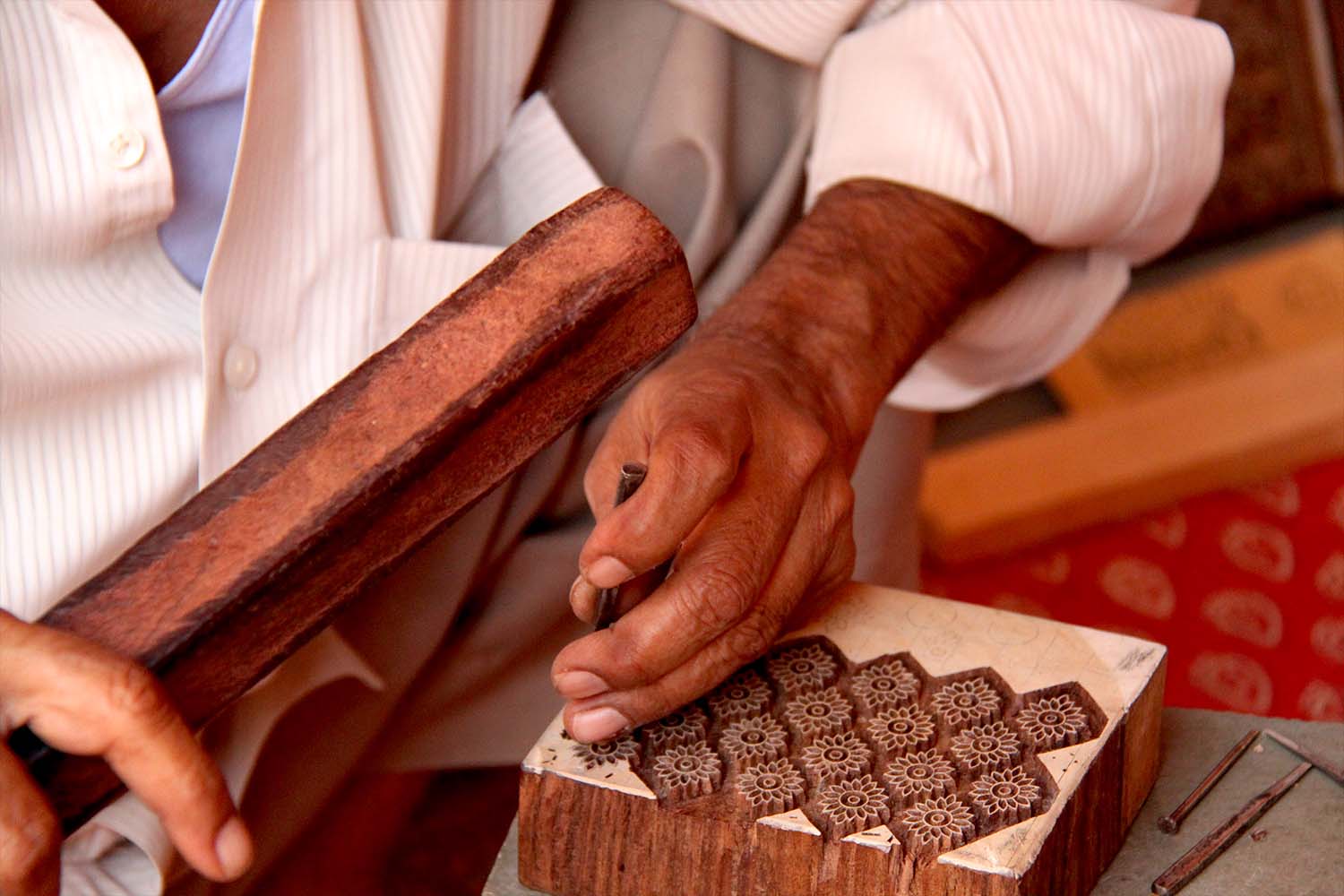 Hand printing at the Anokh iMuseum