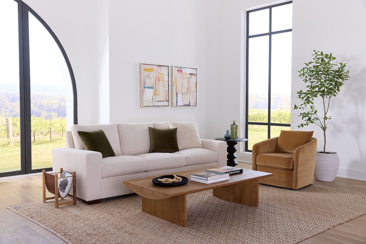 The Couch Potato sofa and Astrid Chair from BenchMade Modern