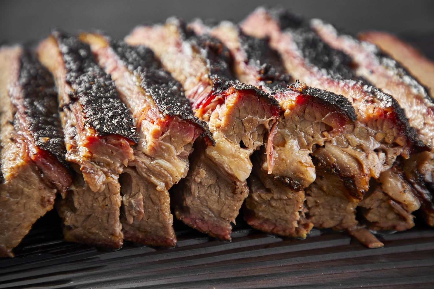 Ribs laid out side-by-side