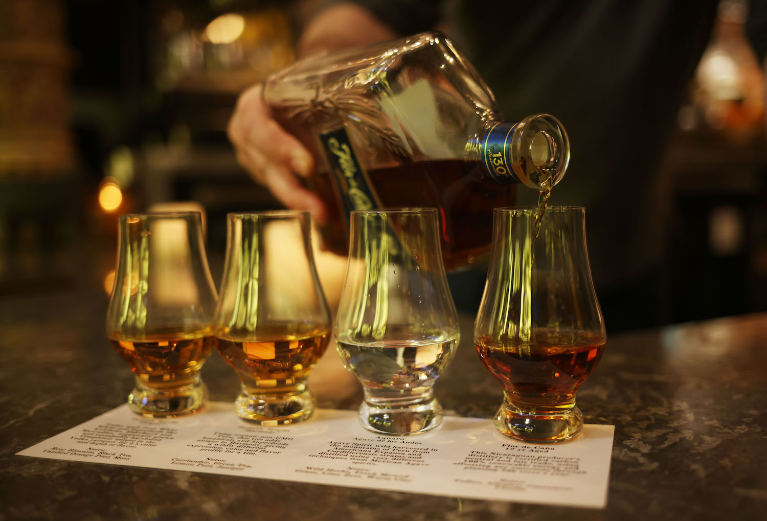 Flor de Cana Flight Pour