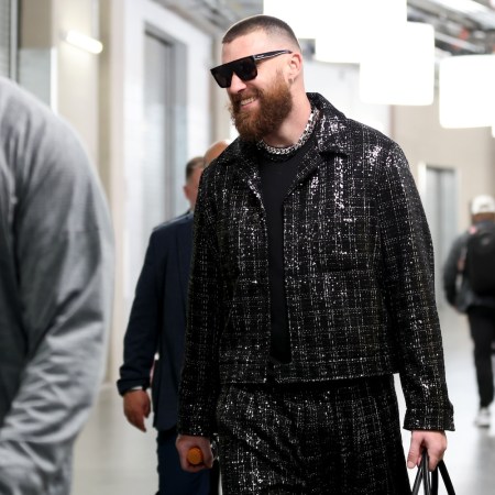 Travis Kelce pre-Super Bowl