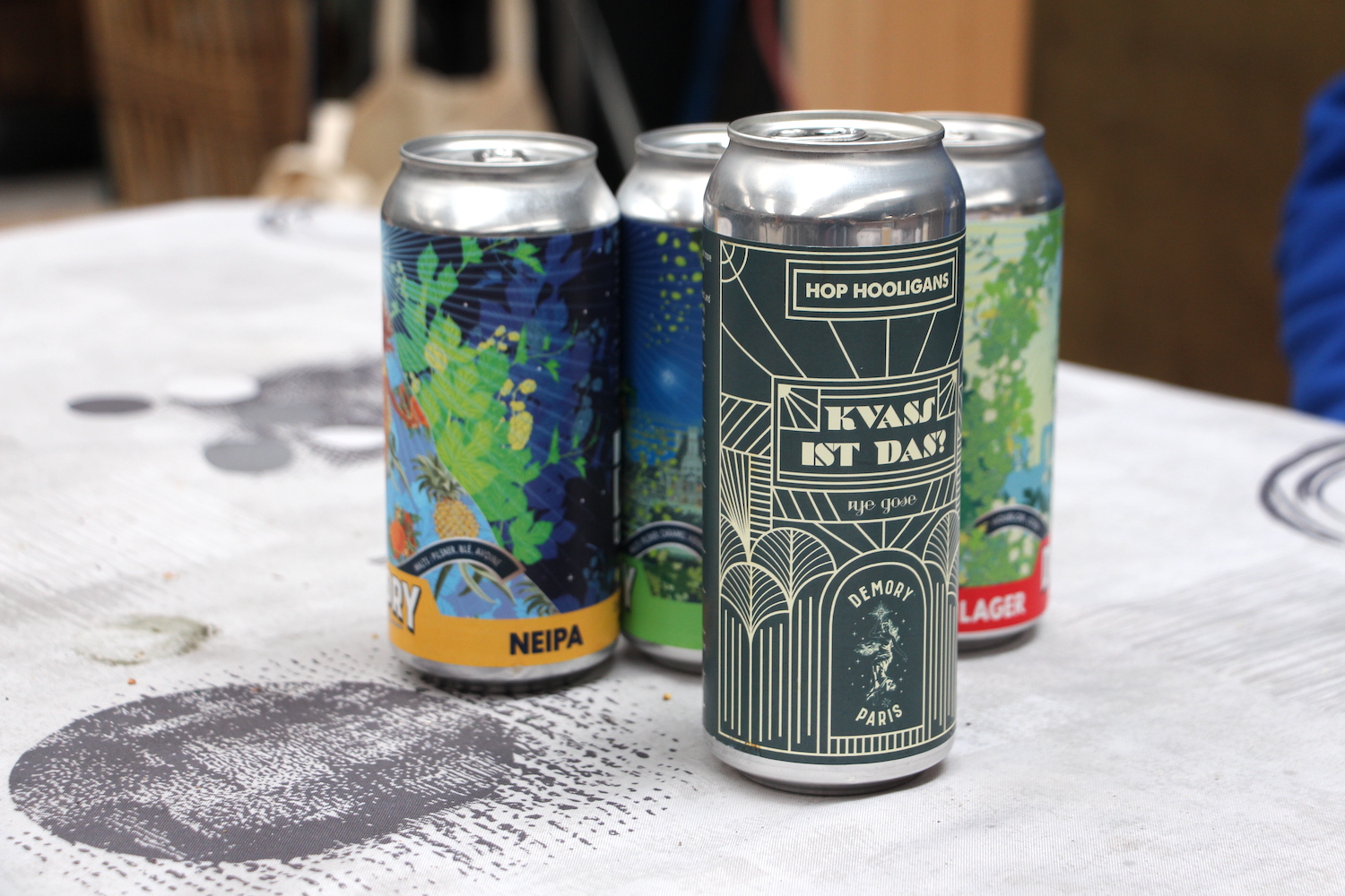 kvass and other cans of beer from demory paris