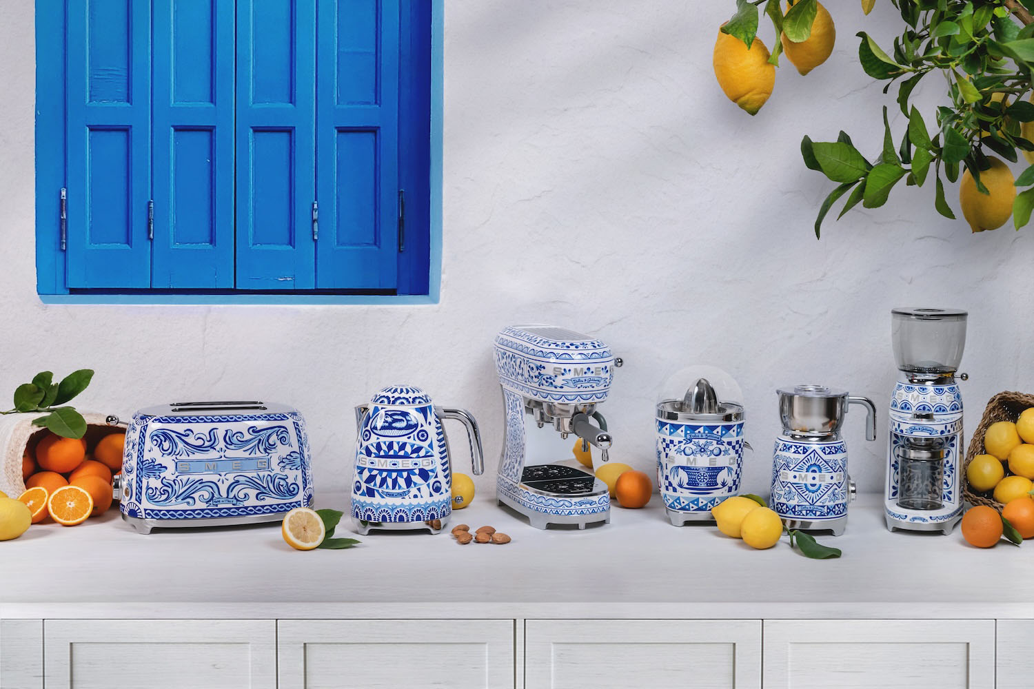 SMEG x Dolce &amp; Gabbana Blu Mediterraneo Collection