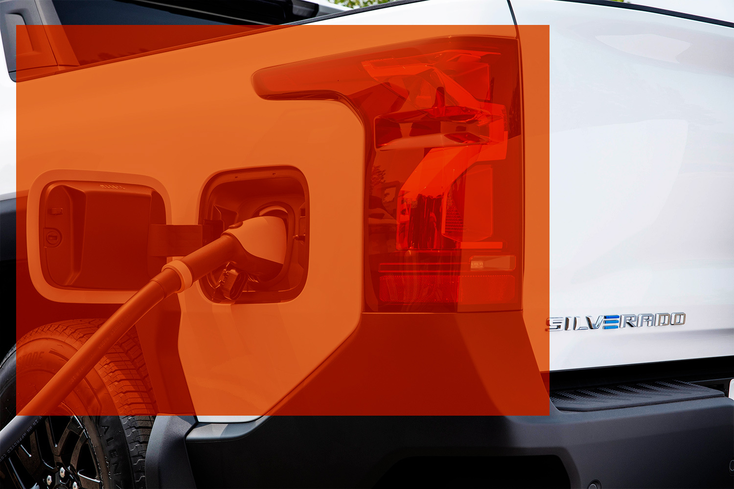 A Chevrolet Silverado EV, the electric version of Chevy's popular truck