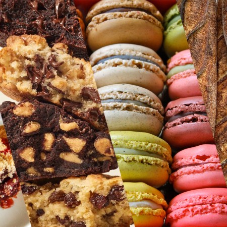 Pie, Cookies, Macaroons and baguettes