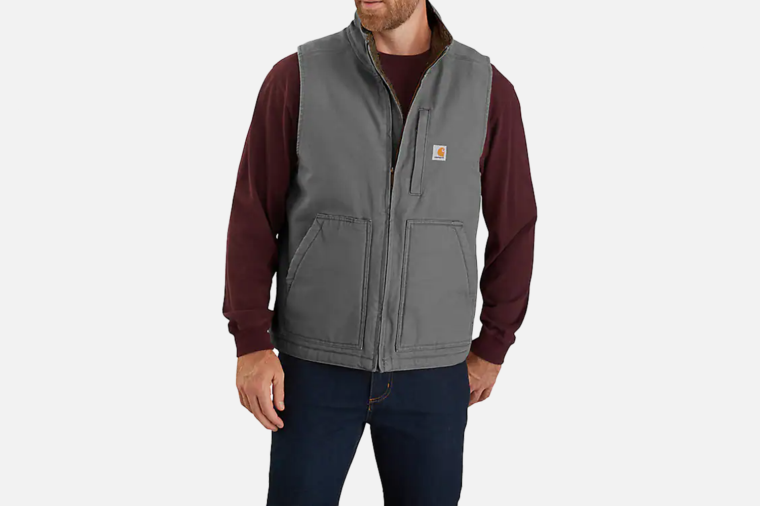 Carhartt Mock-Neck Sherpa-Lined Vest