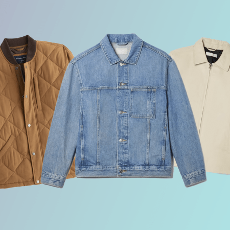Left to Right: Abercrombie Quilted Liner Jacket, Everlane Everyone Denim Jacket, Everlane Filled Canvas Jacket