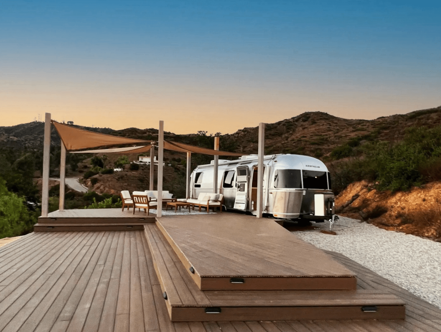RV on top of a mountain