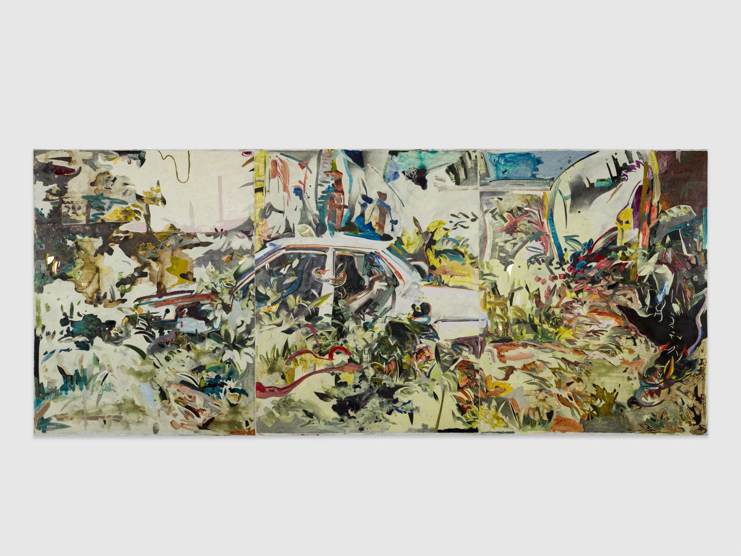 A Leasho Johnson painting at the Leslie-Lohman Museum of Art