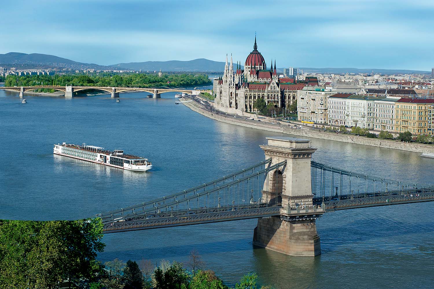 A longship in Budapest