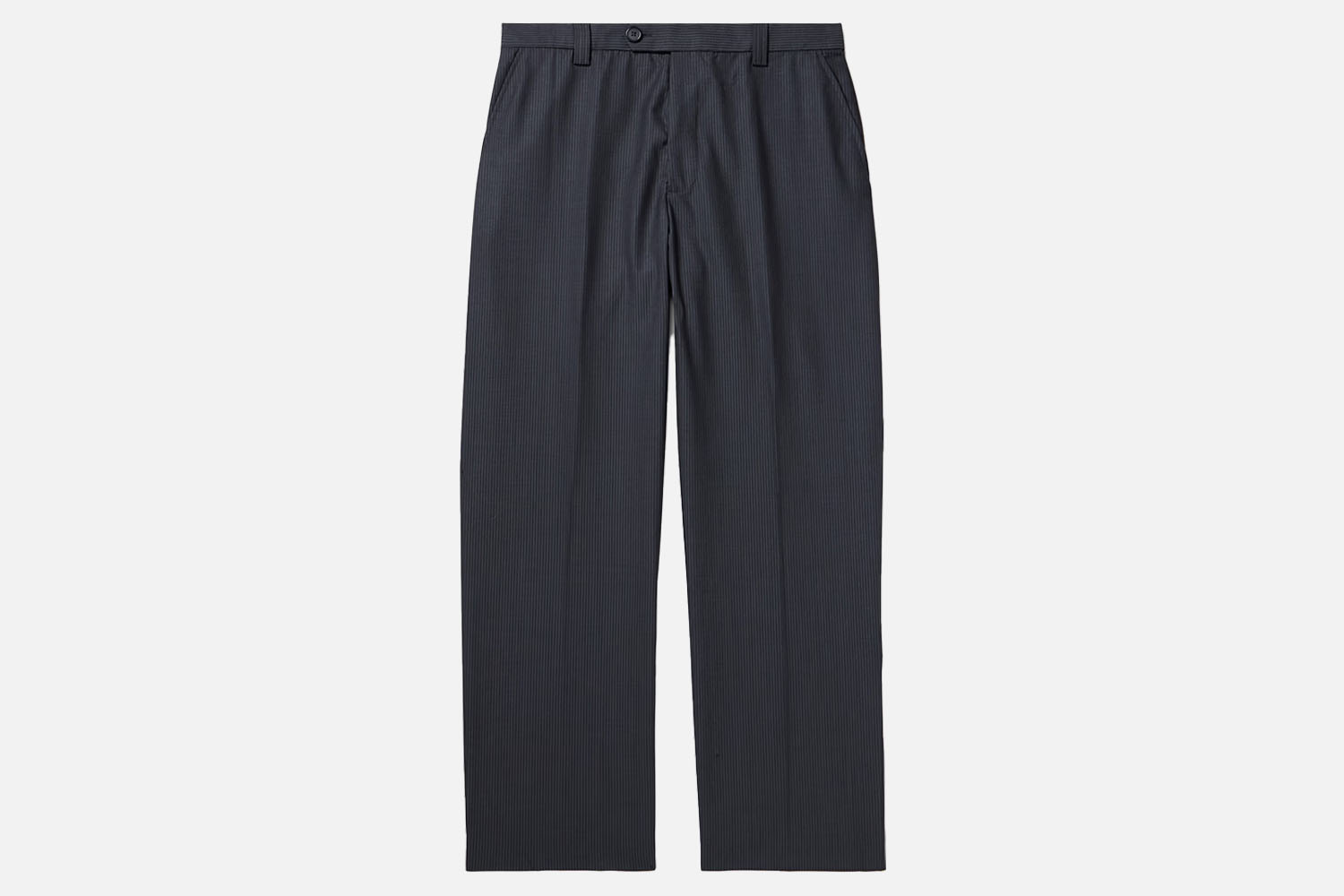 MFPEN Studio Straight-Leg Pinstriped Wool Trousers