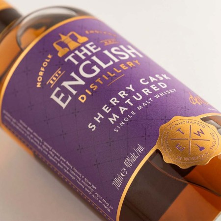 The English Sherry Cask Matured, which just won the title of World's Best Single Malt at the World Whiskies Awards 2024
