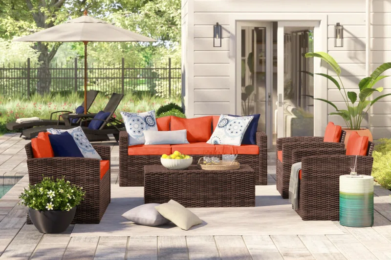 Sol 72 Outdoor Arlington Wicker Seating Set