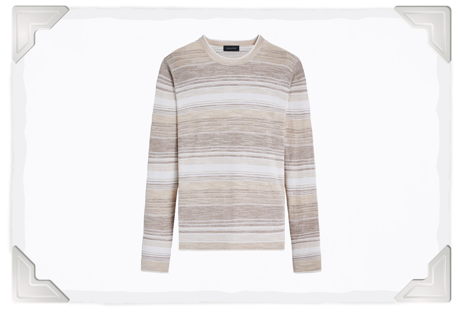 Bugatchi Ombre Stripe Crew Neck Sweater