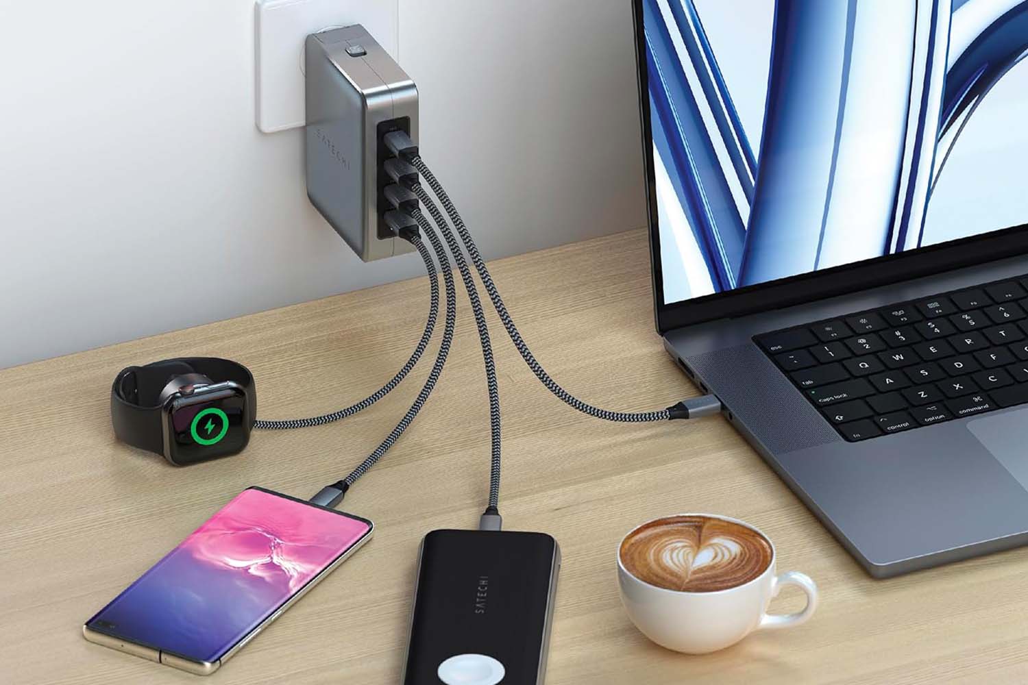 Satechi 145W USB-C 4-Port GaN Travel Charger