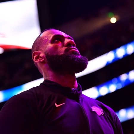 LeBron James, the NBA superstar, who now has a podcast with JJ Redick called "Mind the Game'