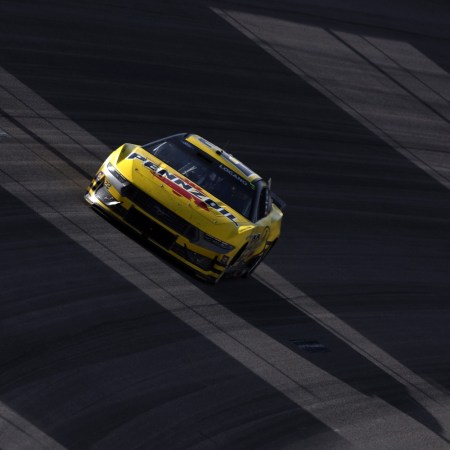 Joey Logano at NASCAR race