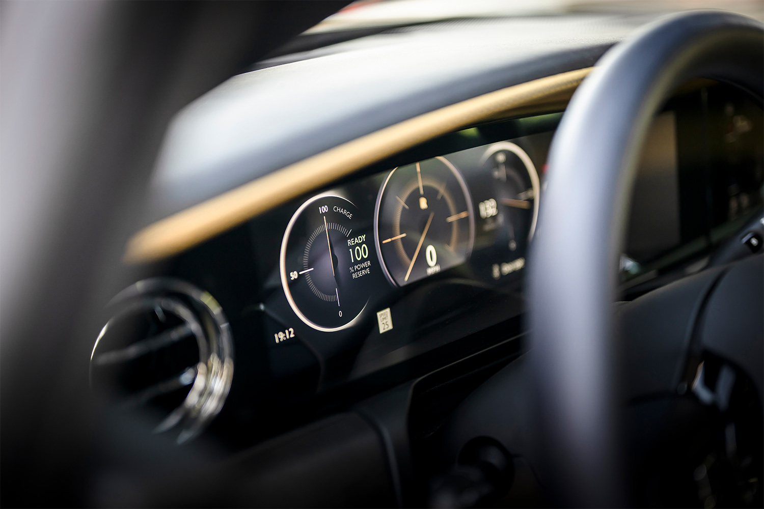 The dashboard on the first EV from Rolls-Royce