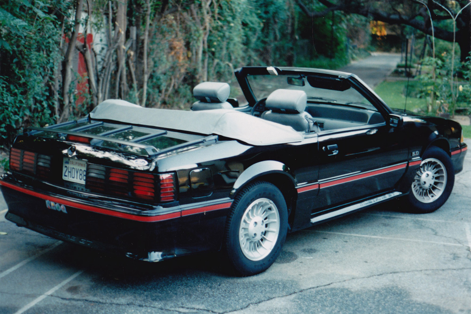 A 1988 Ford Mustang GT Convertible