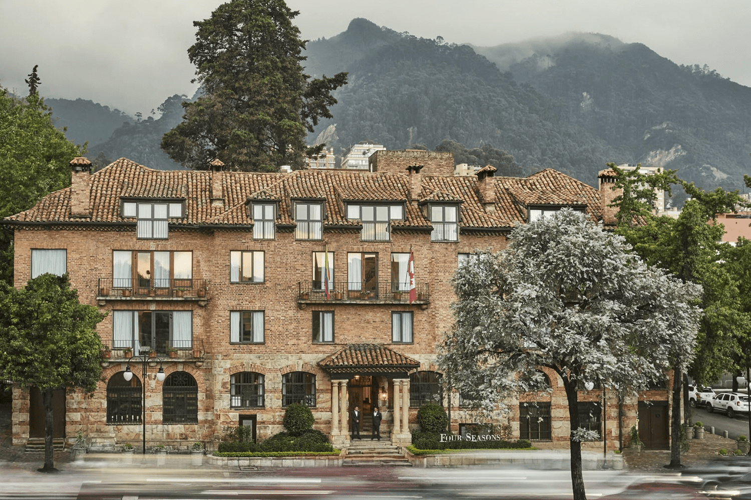 The historic façade of Casa Medina