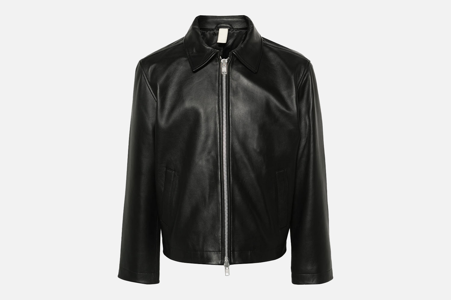 Sunflower Zip=Up Leather Jacket