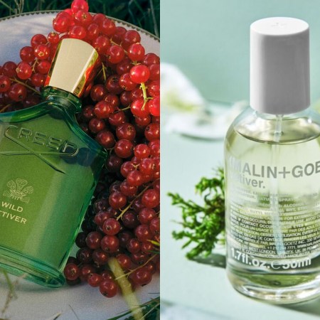 creed wild vetiver and malin+goetz vetiver fragrances side by side