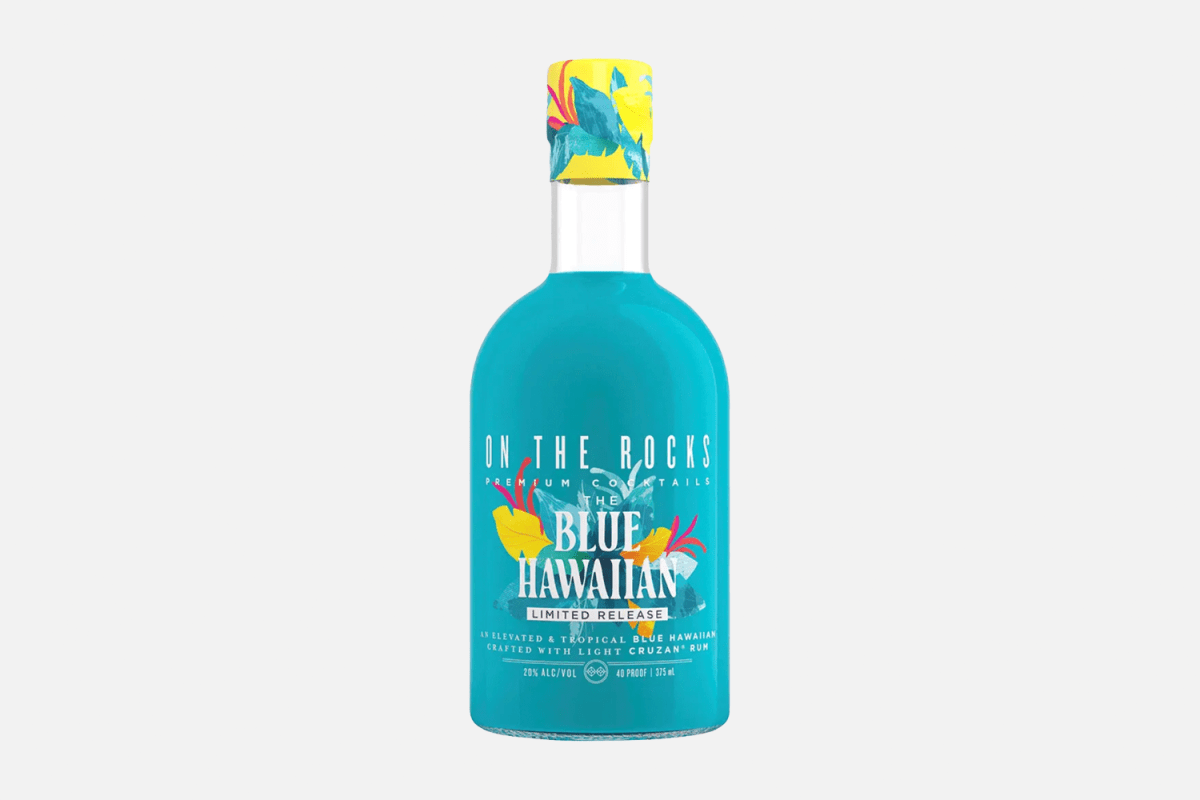 On the Rocks Blue Hawaiian Bottled Cocktail