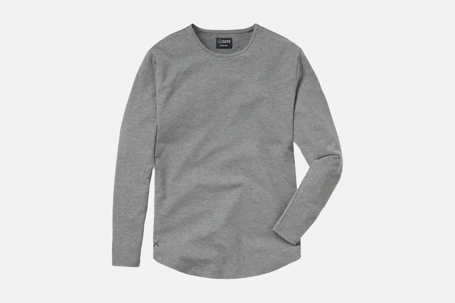 Cuts AO Long Sleeve Curve-Hem Tee